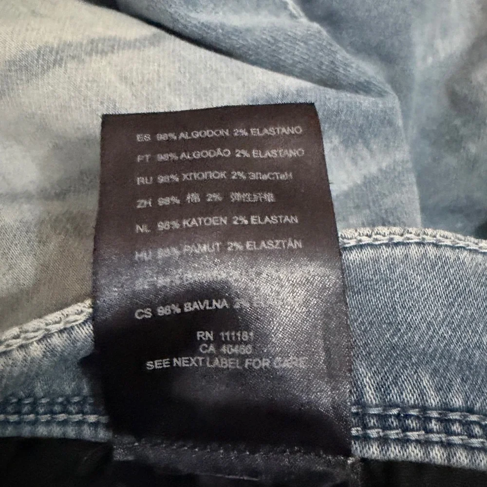 Antony Morato Don Giovanni Jeans Men 30 Light Blue Distressed Super Skinny Flex